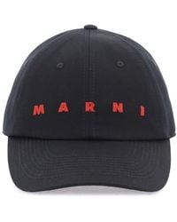 Marni - Cappello Baseball Con Logo Ricamato - Lyst