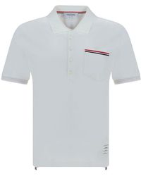 Thom Browne - Polo Con Bolsillo En El Pecho - Lyst