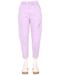 Stella McCartney - Embroidered Logo High-Waisted Jeans For - Lyst