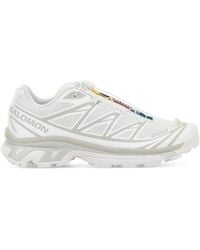Salomon - White Fabric And Rubber Xt-6 Sneakers - Lyst