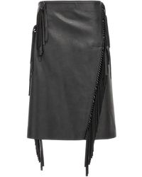 Stella McCartney - Fringed Alter Mat Skirt - Lyst