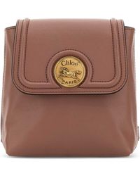 Chloé - Antiqued Leather Horse Medal Backpack - Lyst