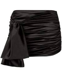 Dolce & Gabbana - Silk Mini Skirt - Lyst