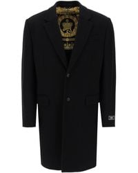 Versace - Barocco Single Breasted Coat - Lyst