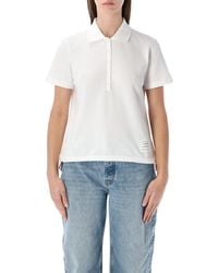 Thom Browne - Relaxed-Fit Cotton Polo Shirt - Lyst