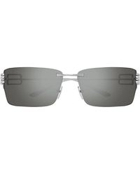 Balenciaga - Square Wraparound Sonnenbrille - Lyst
