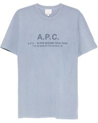 A.P.C. - Tshirt Manches Courtes Adresse - Lyst