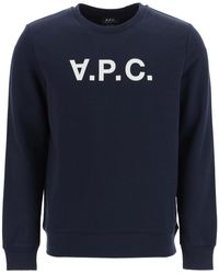 A.P.C. - Apcvpc-sweatshirt Met Kuddelogo - Lyst