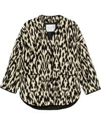 Forte Forte - "Moiree" Jacquard Cloth Coat - Lyst