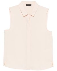 Emporio Armani - Sleeveless Blouse - Lyst