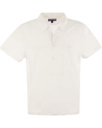 Vilebrequin - Short Sleeved Linen Polo Shirt - Lyst