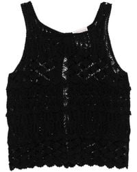 Semicouture - Shelley Cotton Tank Top - Lyst