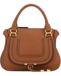 Chloé - Brown Leather Medium Marcie Handbag - Lyst