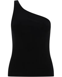 Givenchy - Asymmetrische Top In Katoen Met Kettingdetail - Lyst