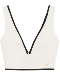 Valentino - Cotton Tank Top - Lyst