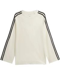 Y-3 - T-Shirt Met Gestreept Detail - Lyst