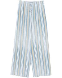 Ermanno Scervino - Gestreifte Hose Mit Kordelzug - Lyst