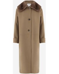 Yves Salomon - Wool And Cashmere Long Coat - Lyst