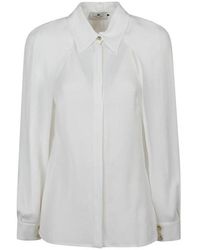 Elisabetta Franchi - Camisa de georgette - Lyst
