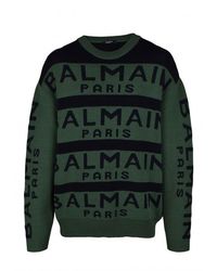 Balmain - Deep Wool Sweater - Lyst