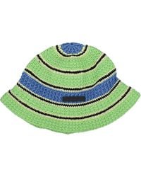 Stella McCartney - Striped Crochet Bucket Hat - Lyst