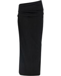 Entire studios - Stretch Wool Skirt Skirts Black - Lyst