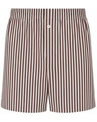 LA ROSE - Cotton Buttoned Shorts - Lyst