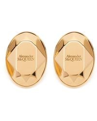 McQueen - Pendientes con apliques facetados - Lyst