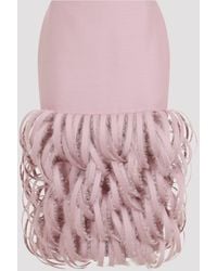 Balenciaga - Fluffy Feather Pencil Skirt - Lyst