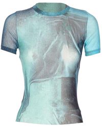 Jean Paul Gaultier - Baby Mesh T-Shirt With "Water" Print - Lyst