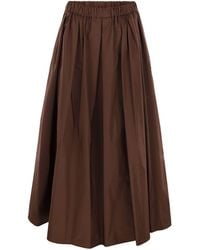 Weekend by Maxmara - Bruno1234 Long Taffeta Skirt - Lyst