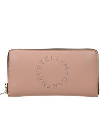 Stella McCartney - Stella Mc Cartney Damens Geldbörse aus Öko-Leder in Rosa/Blush - Lyst