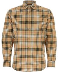 Burberry - Embroidered Poplin Shirt - Lyst