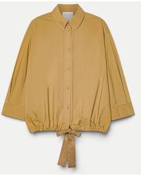 forte_forte - Half Sleeve Poplin Shirt - Lyst