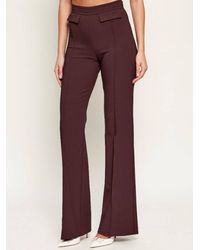 Elisabetta Franchi - Trousers With Embroidered Logo - Lyst