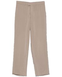 Emporio Armani - Belt-Loop Straight-Leg Trousers - Lyst