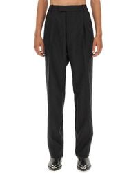 McQueen - Gabardine Wool Pants - Lyst