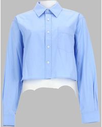 Alexander Wang - Cropped Button-Up Shirt - Lyst