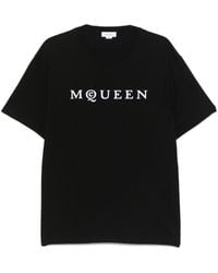 McQueen - T-Shirt With Logo - Lyst