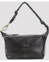 Miu Miu - Mini Pouch Handbag With Distinctive Design (W:18.5Cm H:14Cm D:10Cm) - Lyst