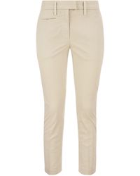 Dondup - Perfect Slim Fit Cotton Gabardine pantalones - Lyst