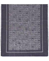 Elisabetta Franchi - Oltremare Jacquard Foulard Scarf - Lyst