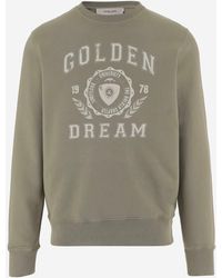 Golden Goose - Cotton Sweatshirt With Logo - Lyst