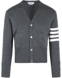 Thom Browne - 'Classic 4 Bar' Cashmere Cardigan - Lyst