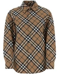 Burberry - Embroidered Polyester Blend Shirt - Lyst