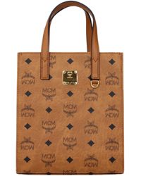 MCM - Borse A Mano Donna Pelle Marrone/Cognac - Lyst
