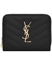 Saint Laurent - Cassandre Matelassé Wallet - Lyst