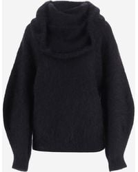 THE GARMENT - Stretch Mohair Blend Sweater With Draped Neckline - Lyst