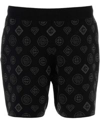 CASABLANCA - Embroidered Stretch Jacquard Bermuda Shorts - Lyst