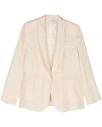 Forte Forte - Habotai Silk And Crystals Jacket - Lyst